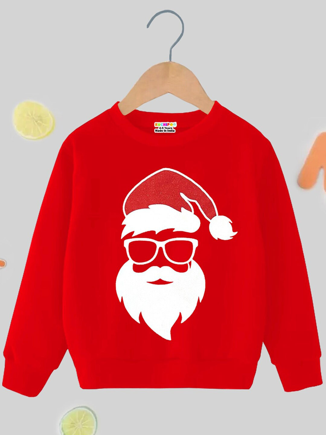 KUCHIPOO Kids Graphic Printed Fleece Pullover Sweatshirt