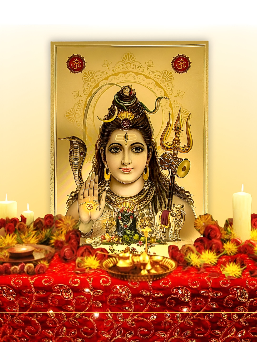 Hawai Gold Toned & Black Acrylic Wall Photo Frames