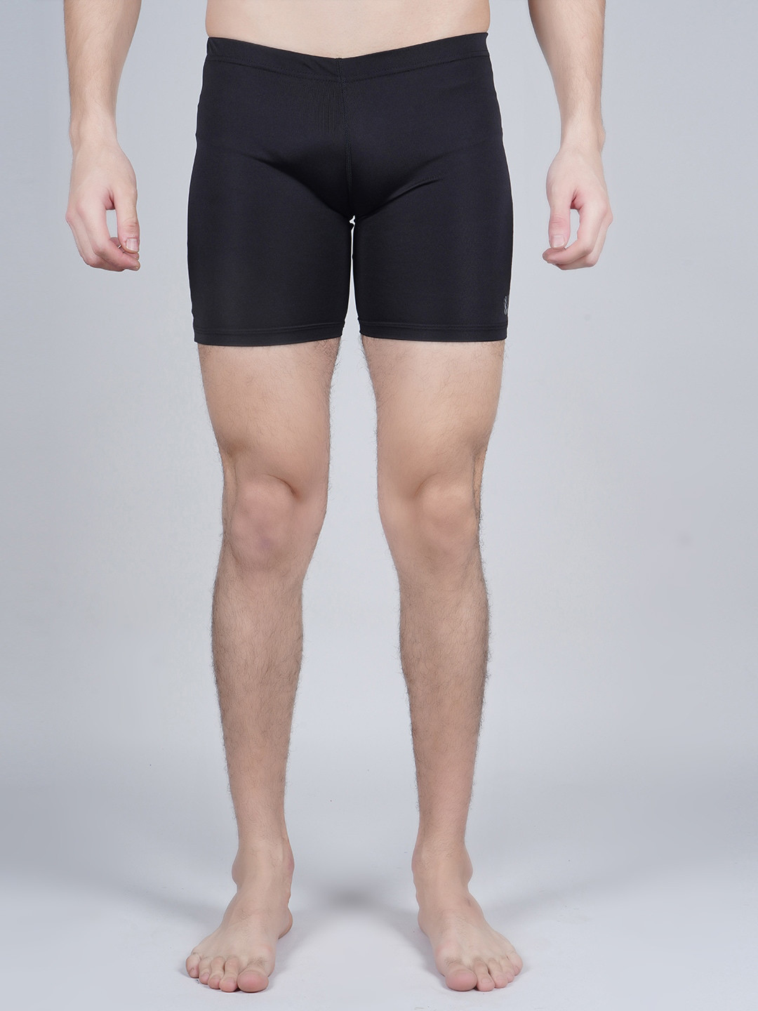 NEVER LOSE Men Slim-Fit Above Knee-Length Sports Tights