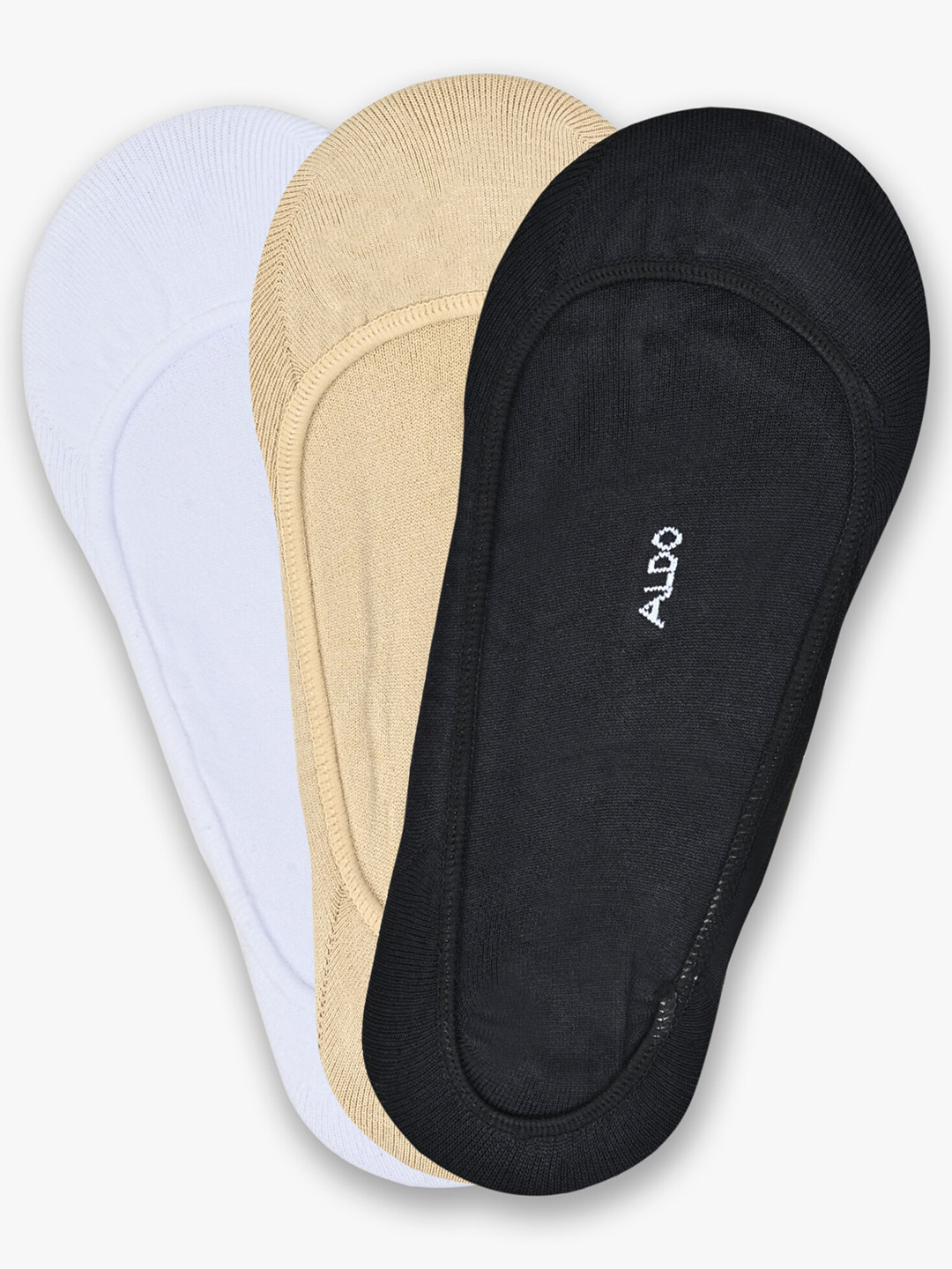 ALDO Women Pack Of 3 Self-Design Cotton Shoe-Liners