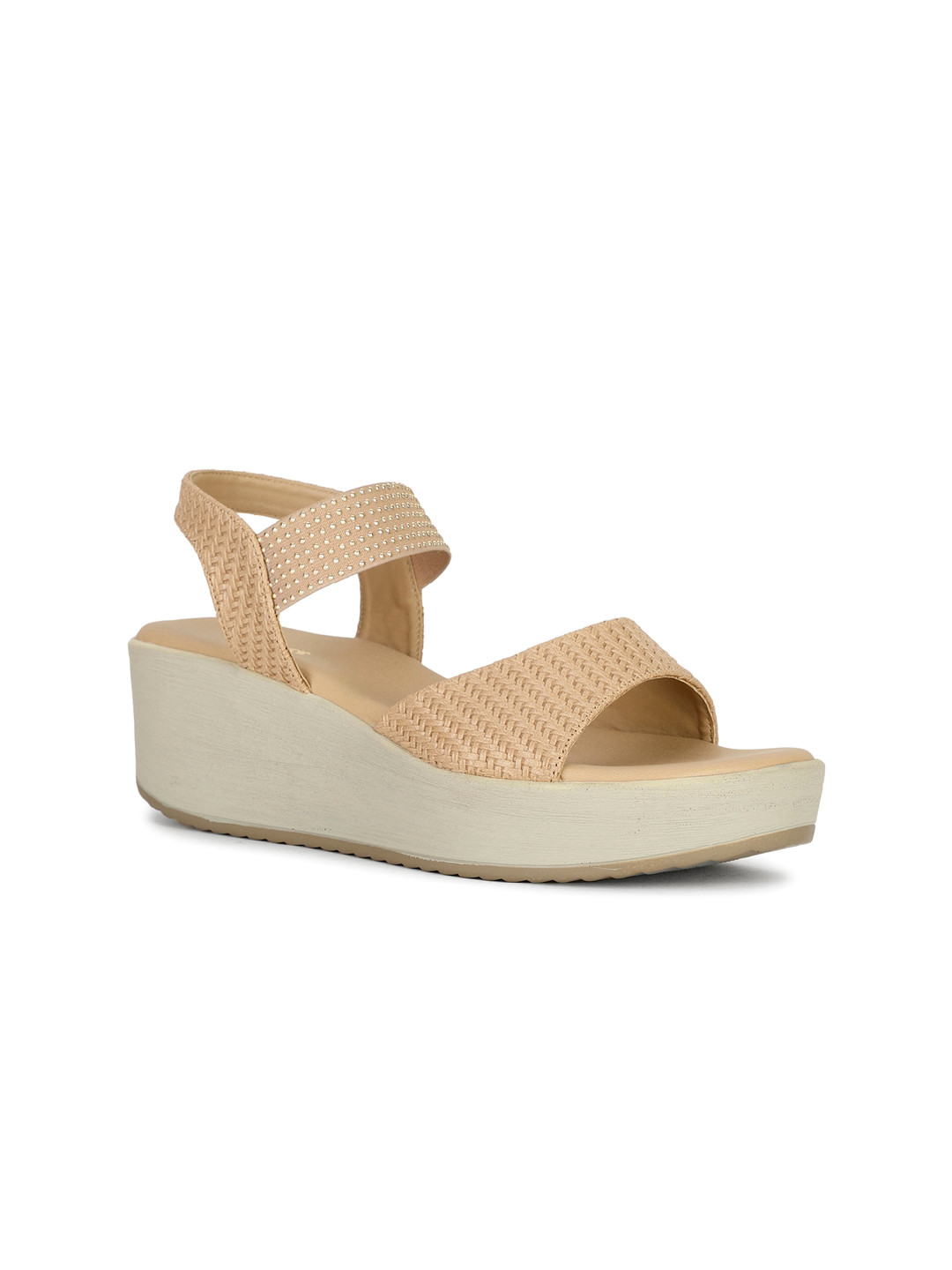 Bata ROBB Embellished Wedges With Backstrap