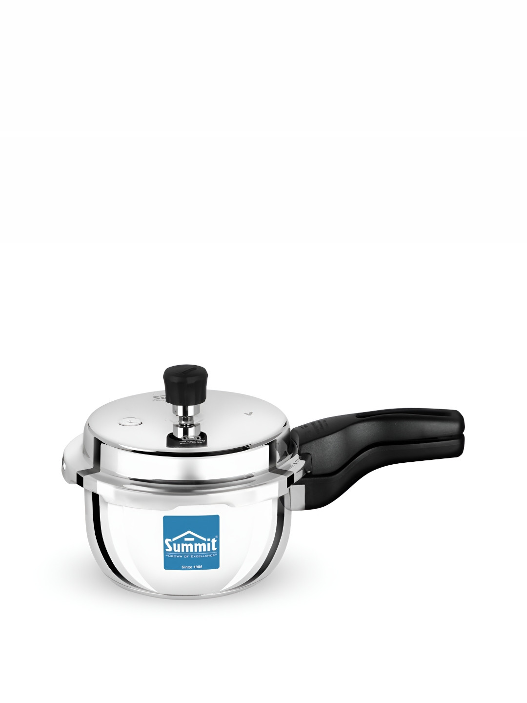 SUMMIT Desire Silver Aluminium Induction Base Outer Lid Pressure Cooker-2 L