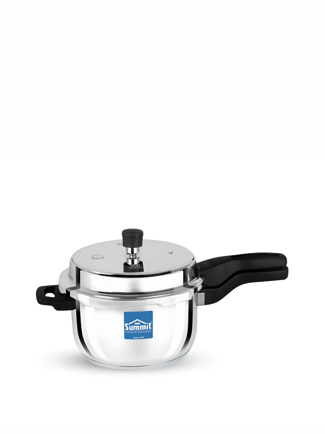 SUMMIT Desire Silver Aluminium Induction Base Outer Lid Stainless Steel Pressure Cooker-5 L