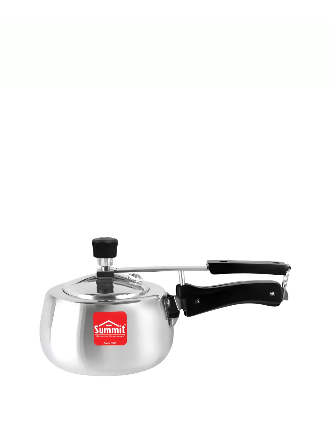 SUMMIT Contura Supreme Silver Aluminium Easy to Clean Non-Induction Inner Lid Pressure Cooker-2 L