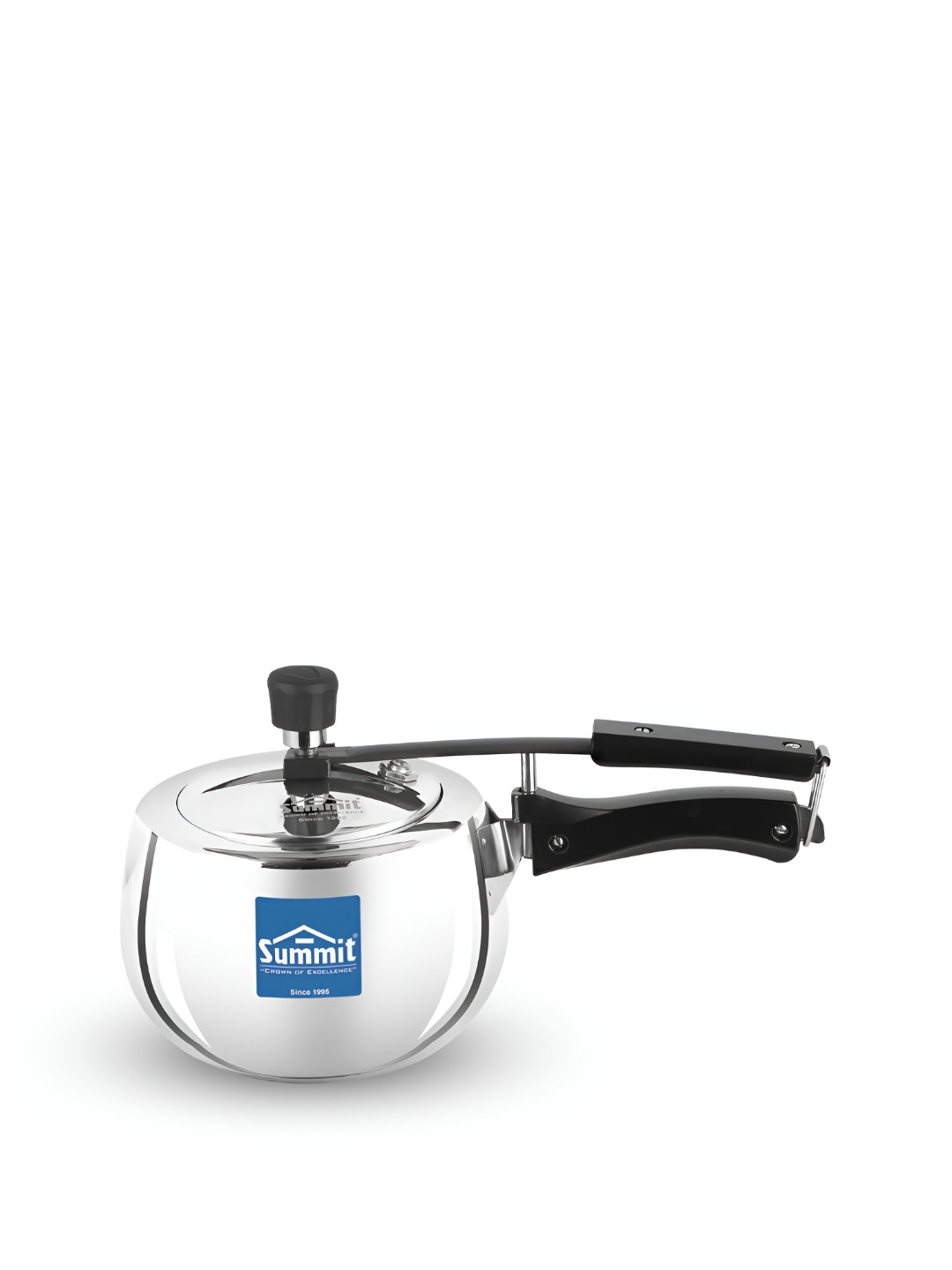 SUMMIT Contura Silver Aluminium Induction Base Inner Lid Stainless Steel Pressure Cooker-2 L