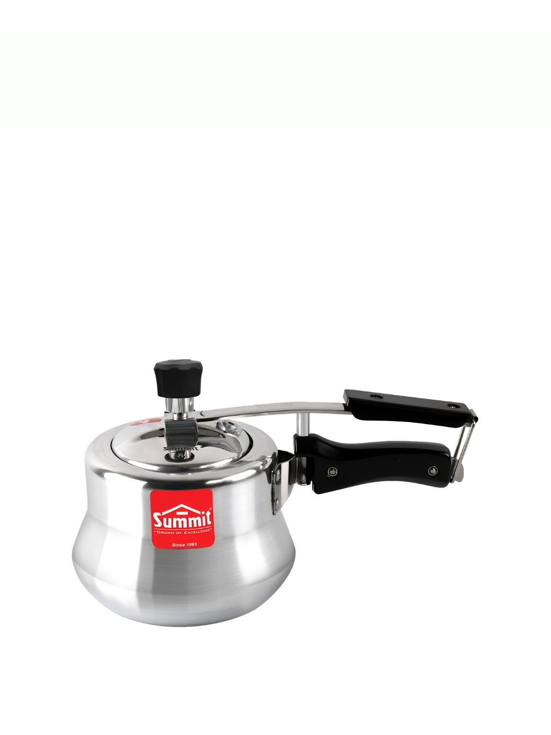 SUMMIT Supreme Silver Aluminium Induction Base Inner Lid Pressure Cooker-2 L
