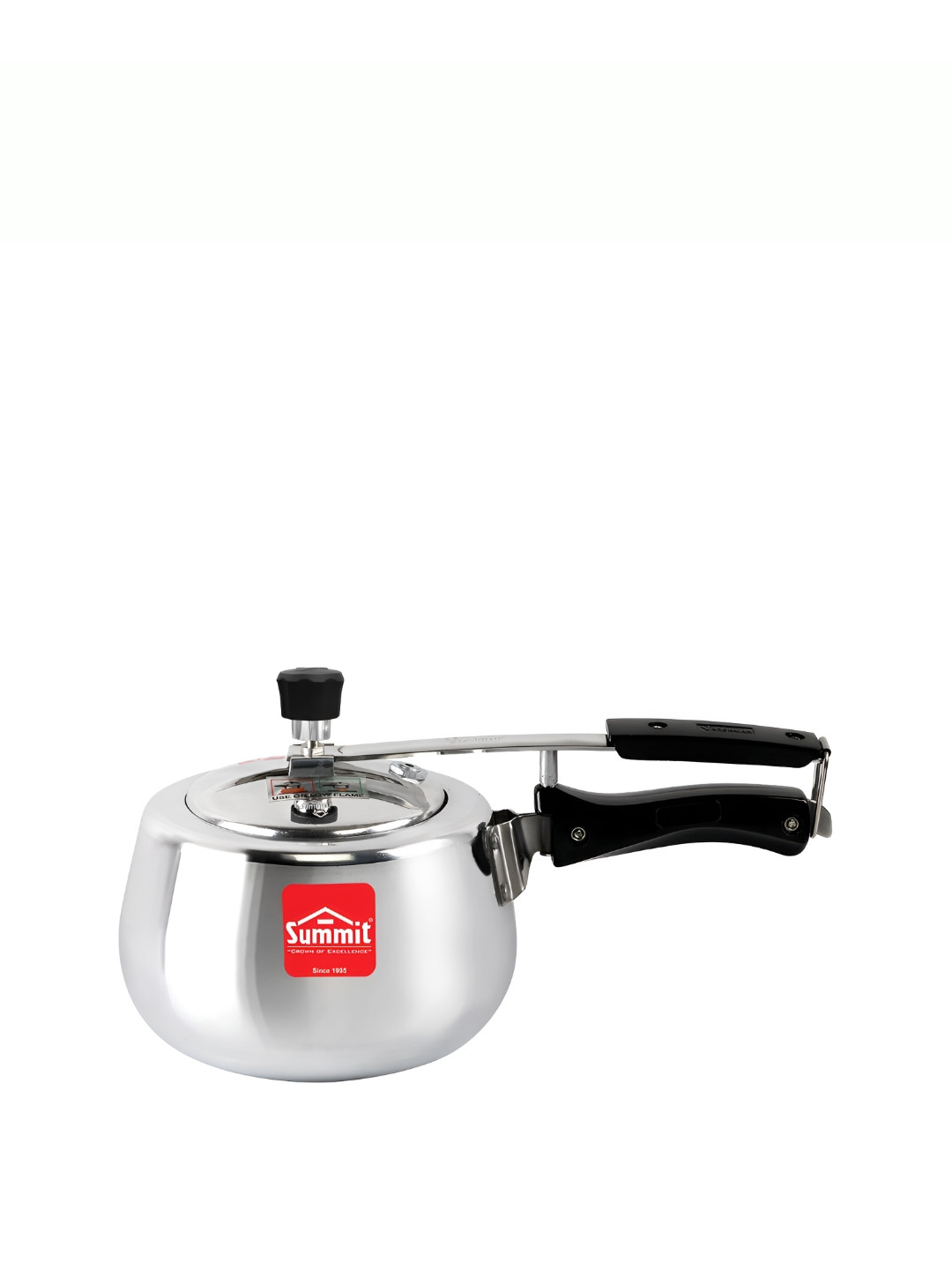 SUMMIT Contura Prime Silver Aluminium Induction Base Inner Lid Pressure Cooker-3 L