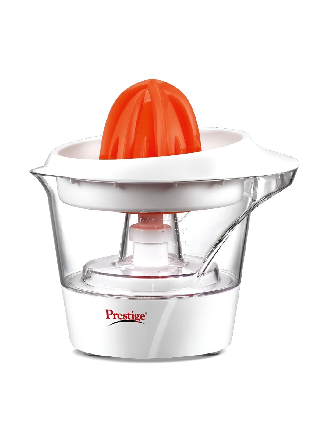 Prestige PCJT04 Citrus White Plastic Detachable Pulp Collector Wet and Dry Grinder with Juicer-25W