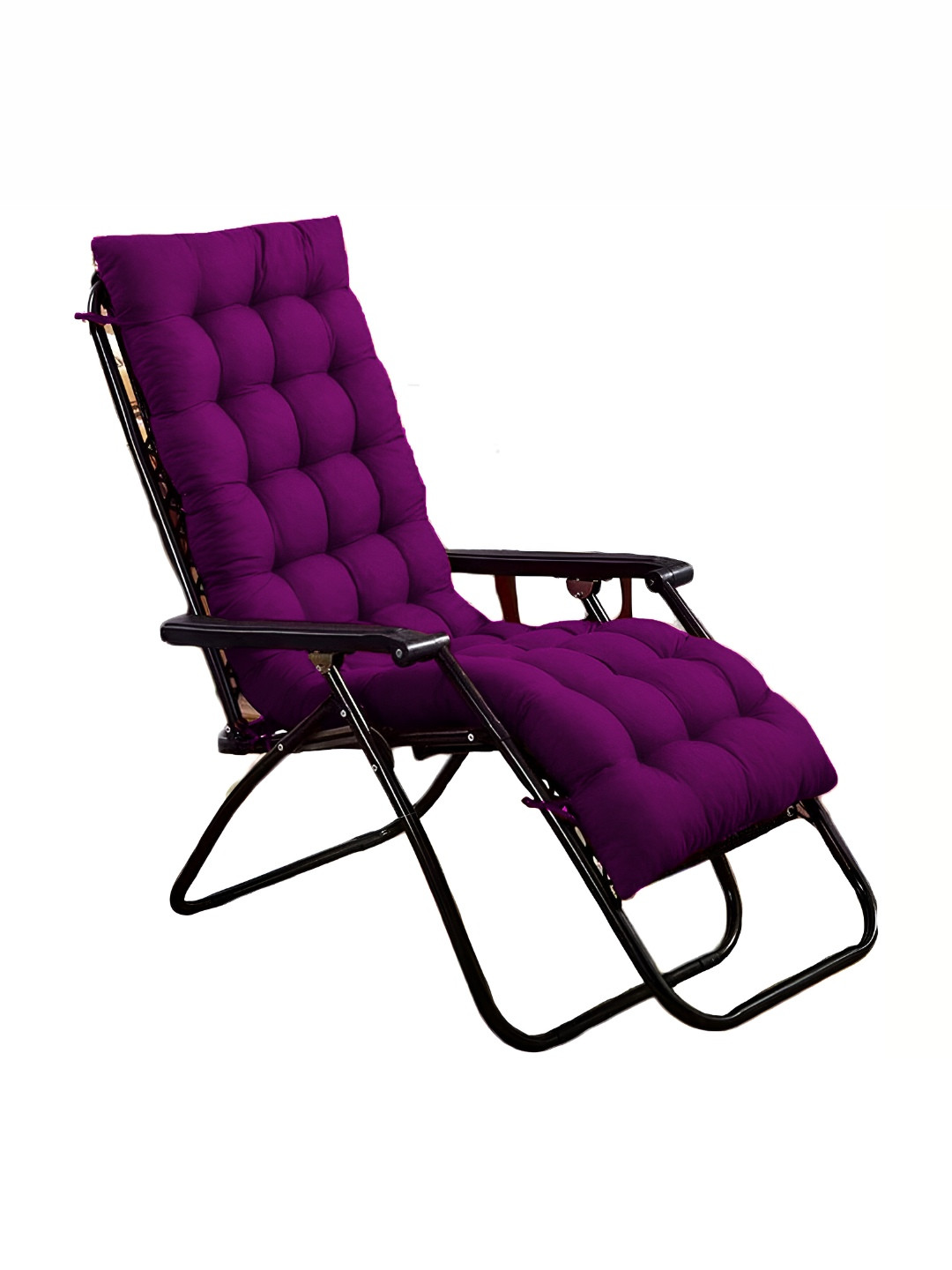 Mom's Moon Purple Solid Chair Pad