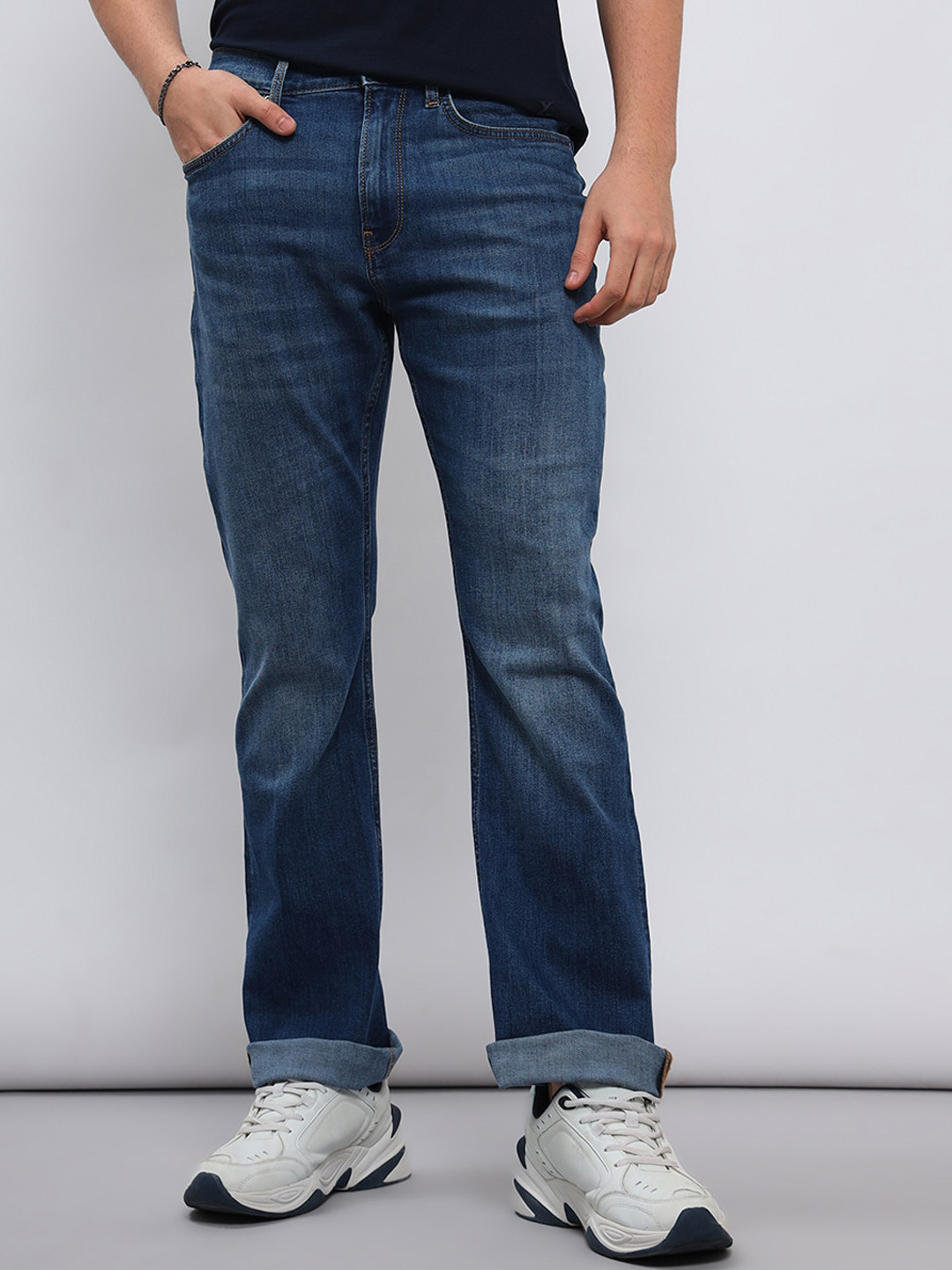 Lee Men Clean Look Bootcut Stretchable Jeans