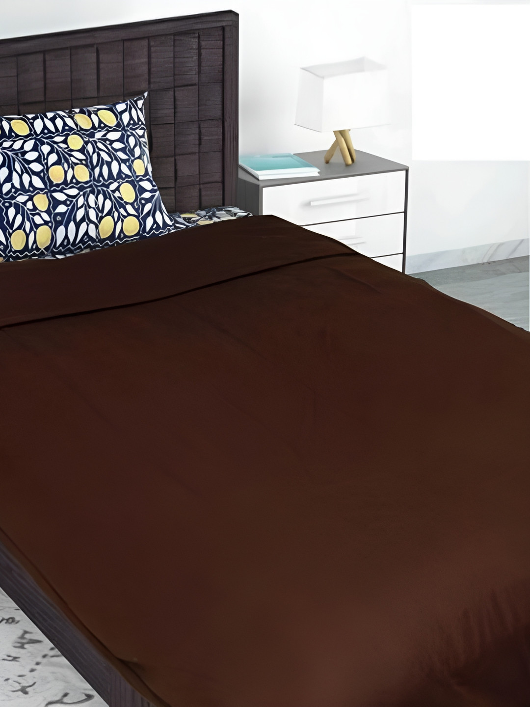 Supreme Home Collective Coffee Brown Fleece Mild Winter 200Gsm Single Bed Blanket