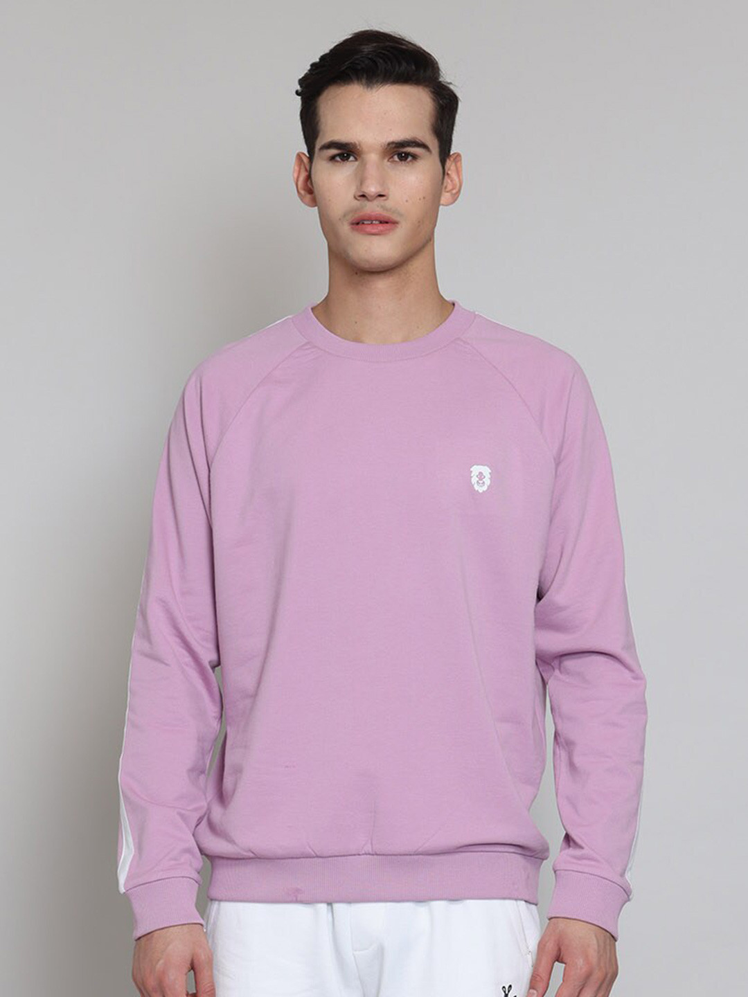 Muvazo Ease At Home Raglan Sleeves Pullover Sweatshirt