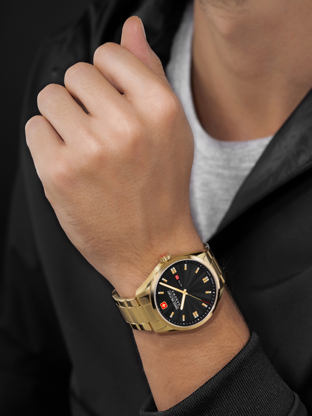 SWISS MILITARY HANOWA Men Roadrunner Maxed Analogue Watch Swiss Made SMWGH0001610