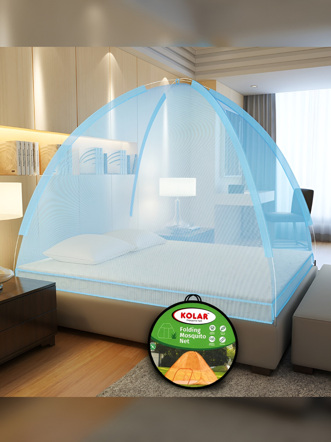 KOLAR Blue King Size Tent Mosquito Net