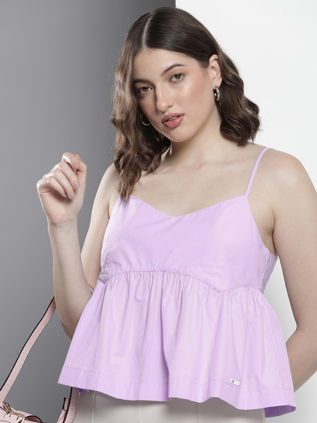 Tommy Hilfiger Solid Pure Cotton A-Line Top