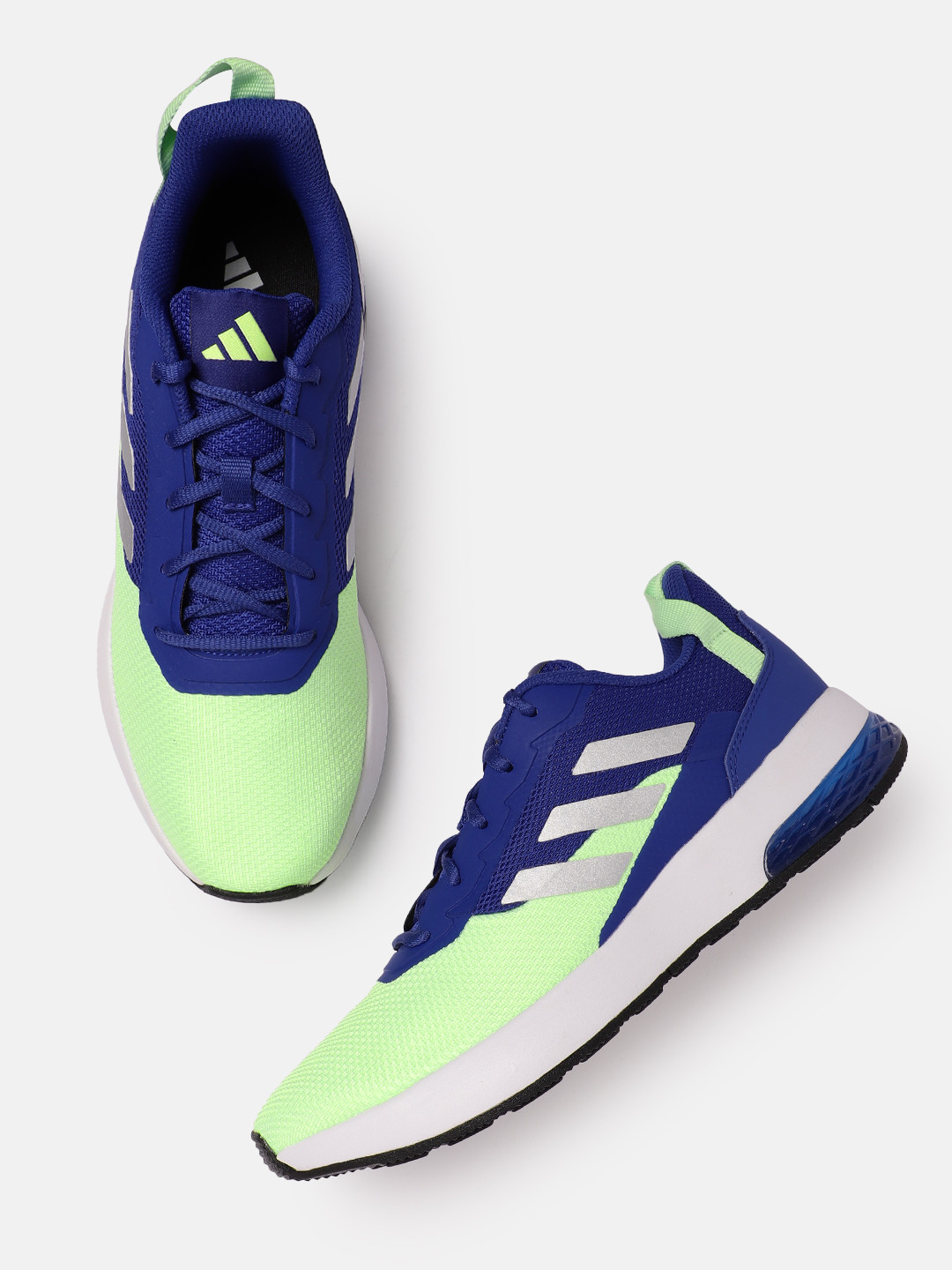 ADIDAS Men Colourblocked Round-Toe Epik Comfort Running Shoes with Striped Detail