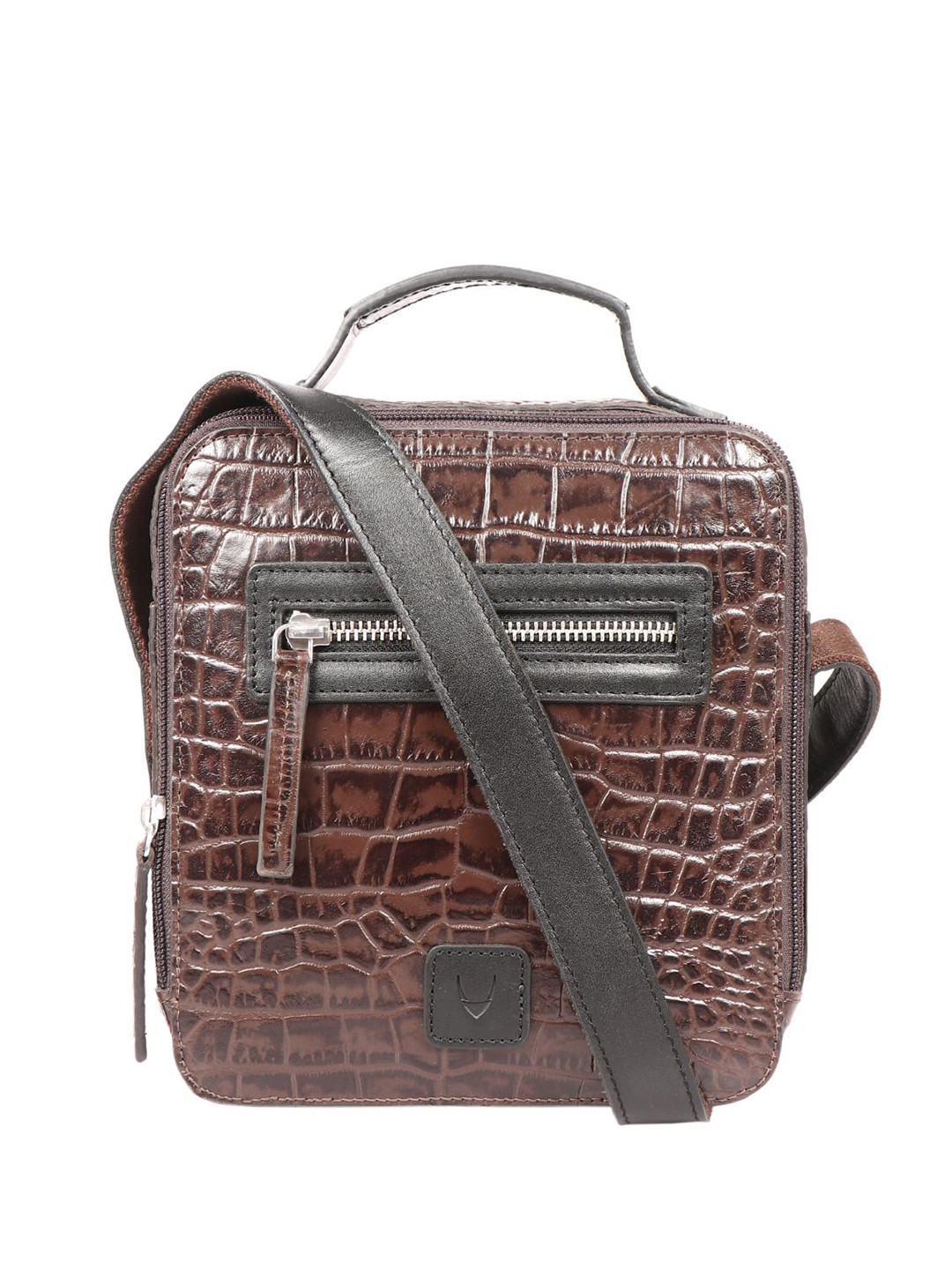 Hidesign Men Animal Textured Messenger Bag