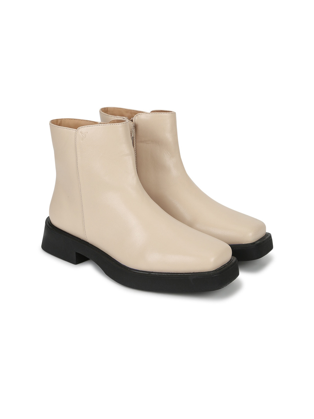 yoho Women Mid Top Square Toe Platform Heel Regular Boots