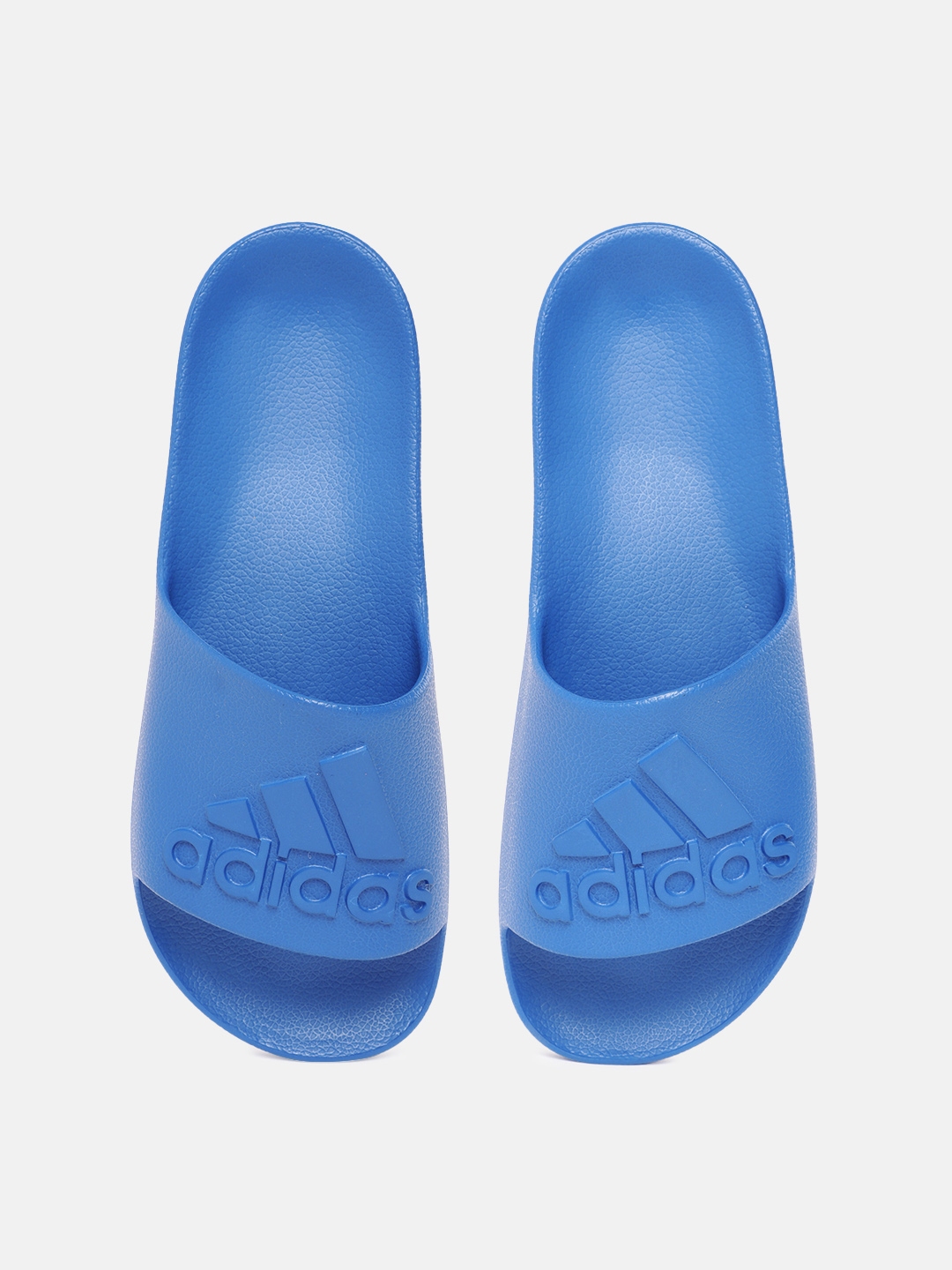 Adidas blue sliders outlet
