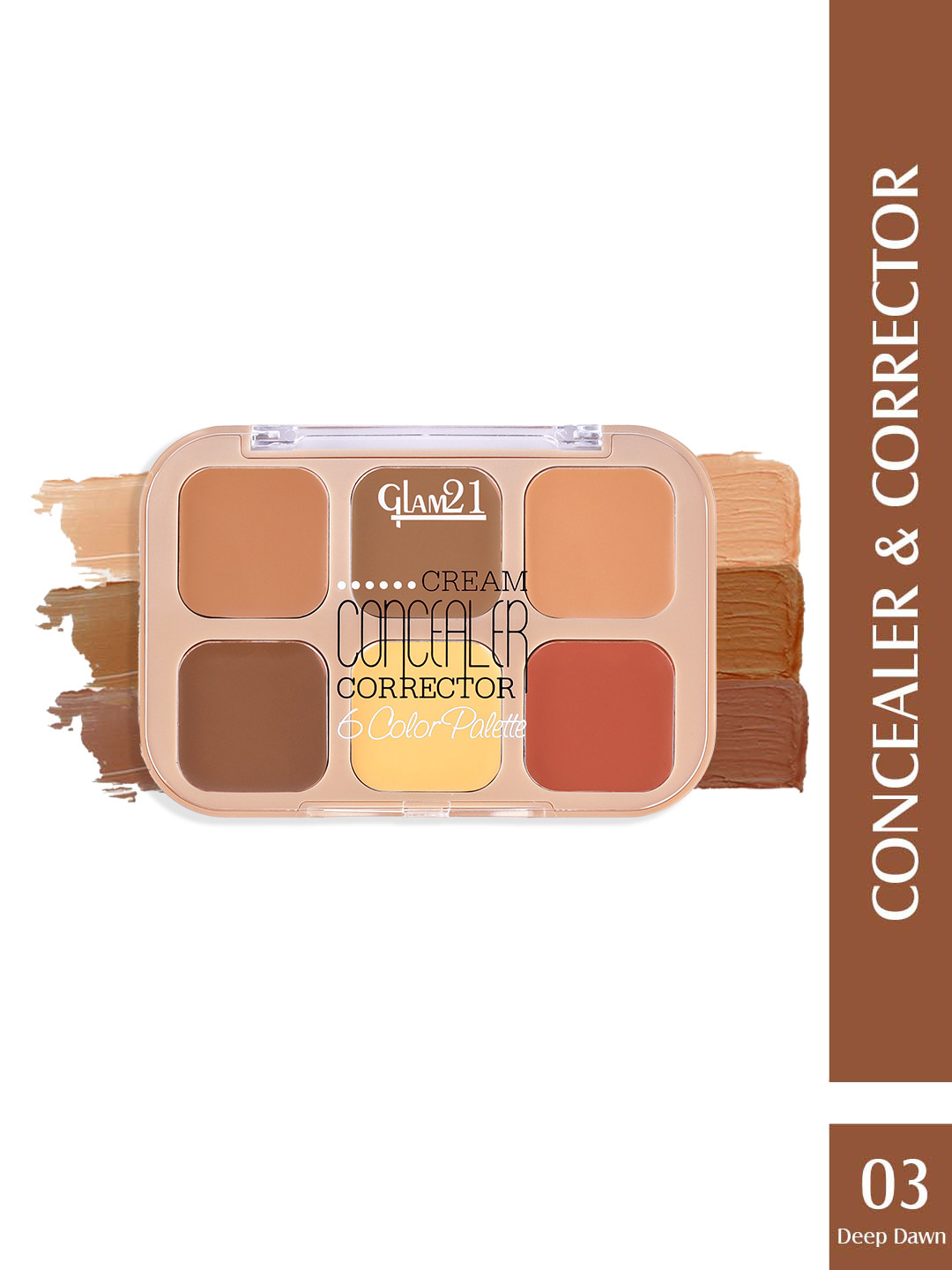 GLAM21 Cream Concealer Corrector Palette 9g - Deep Dawn 03