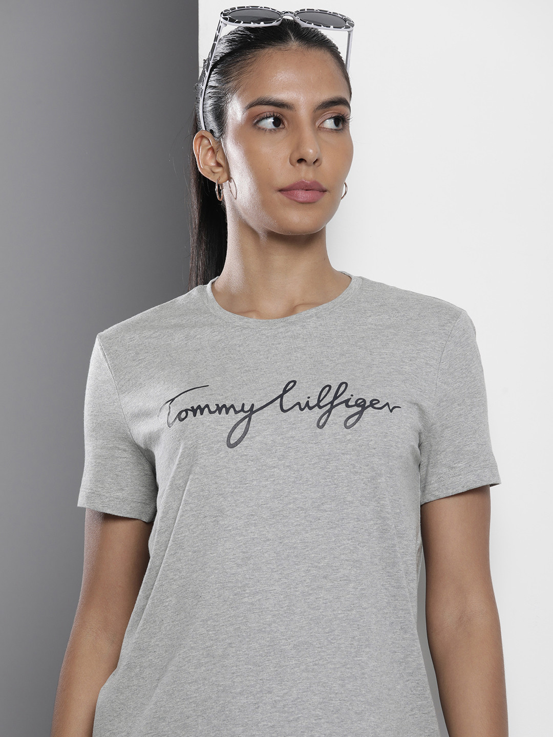 Tommy Hilfiger Brand Logo Printed Pure Cotton T-shirt