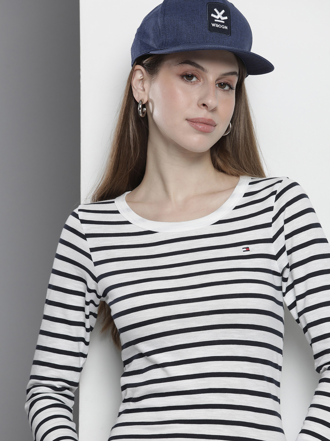 Tommy Hilfiger Striped Pure Cotton Slim Fit T-shirt