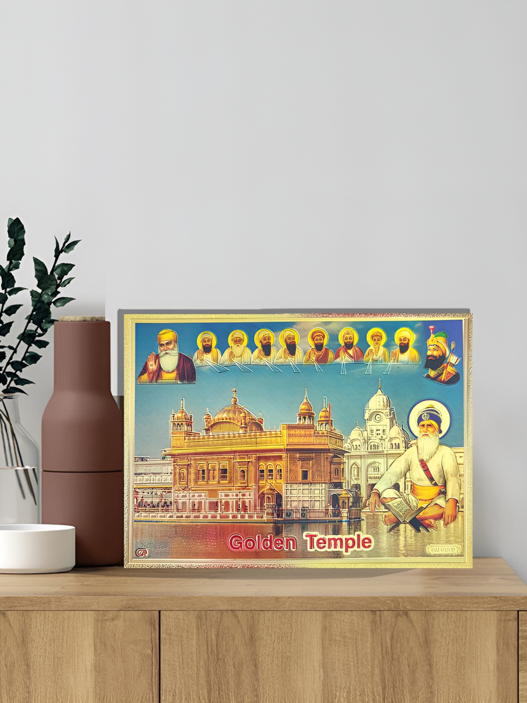 Hawai Gold Toned & White Religious Acrylic Wall Photo Frames