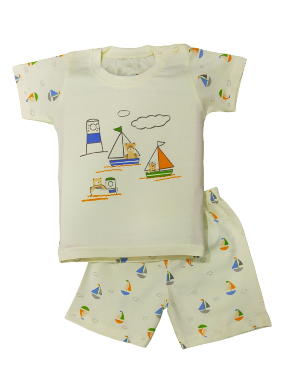 BAESD Infants Printed Pure Cotton T-shirt with Shorts