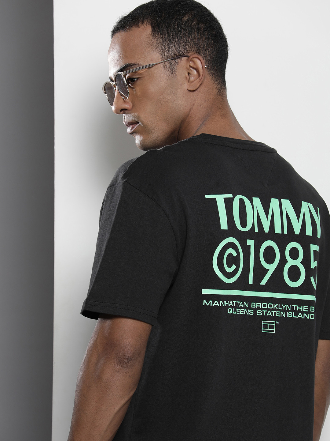 Tommy Hilfiger Brand Logo Back Printed Pure Cotton T-shirt