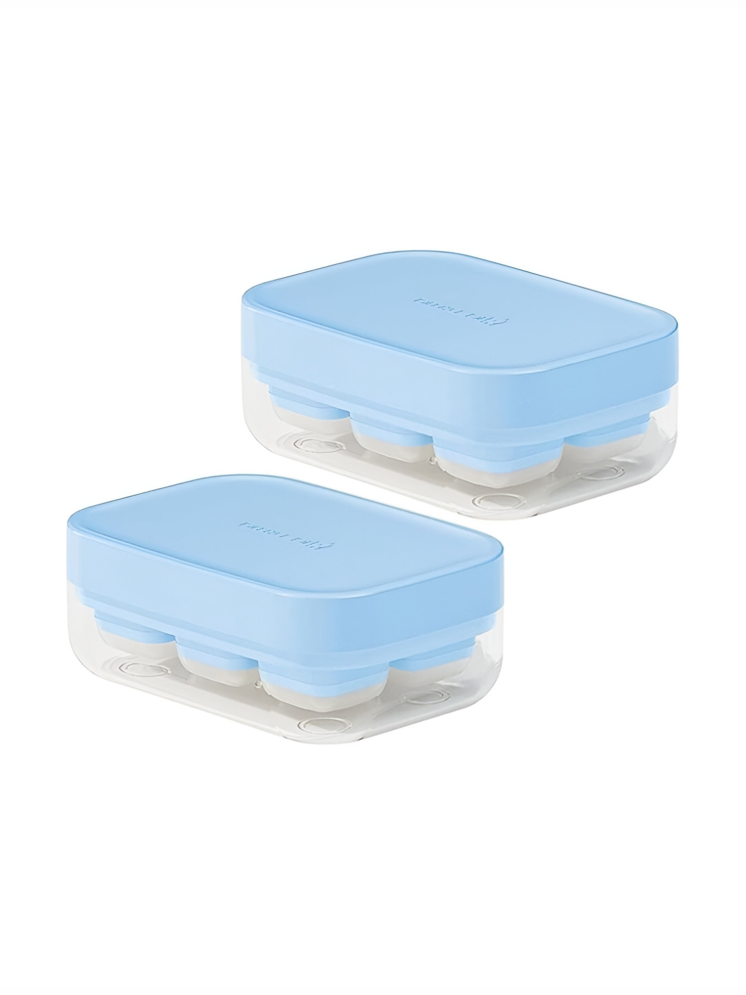 YELONA Blue 2 Pieces Ice Cube Trays