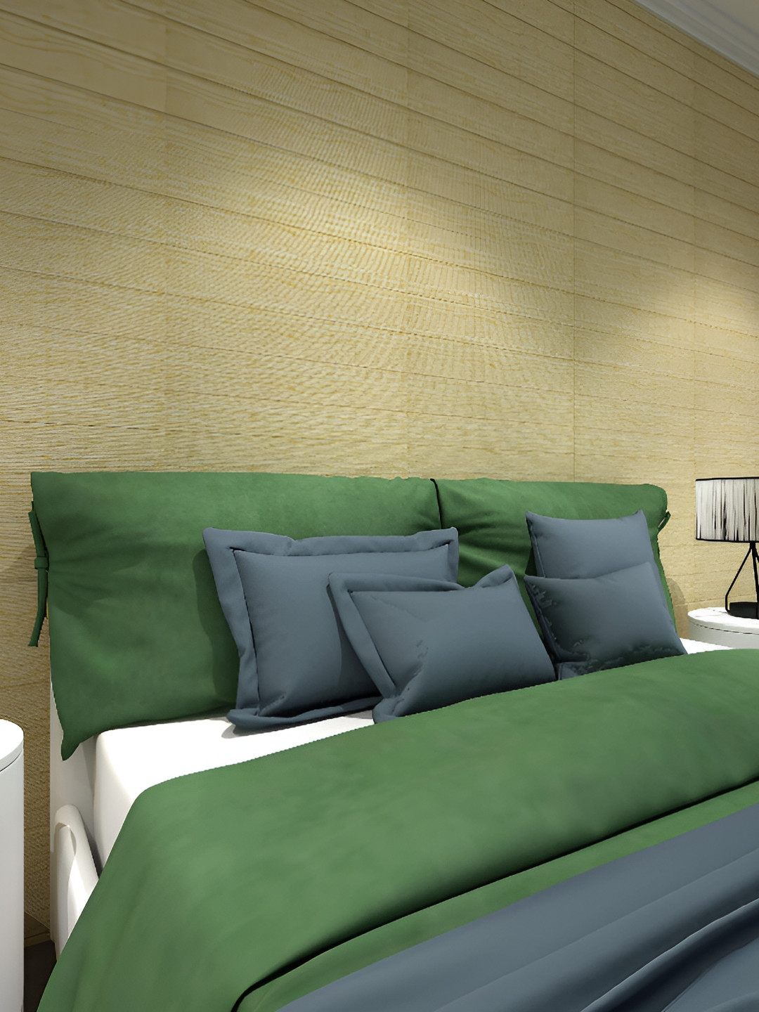 HILOF Beige Geometric 3D Textured Self Adhesive Wallpaper