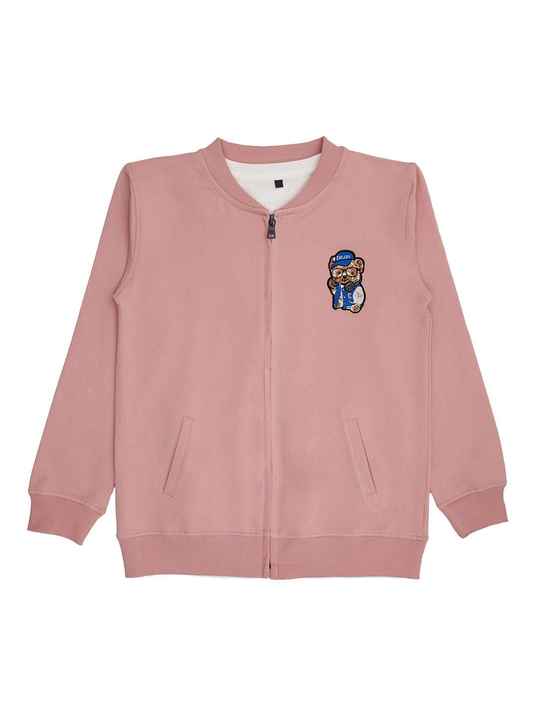 CAVIO Boys Stand Collar Lightweight Cotton Bomber Jacket with T-shirt