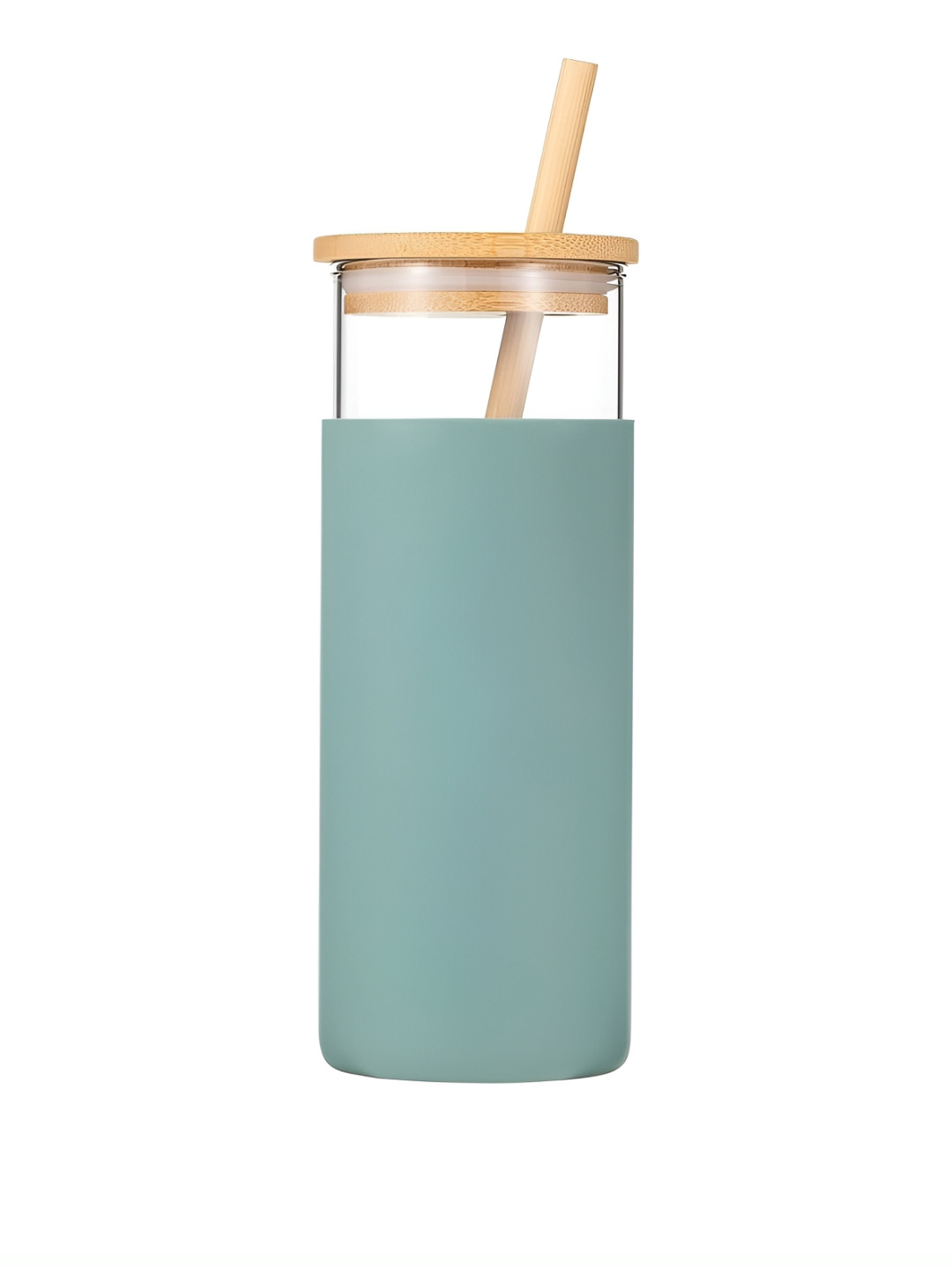 WELOUR Multicoloured Single Glass Printed Water Bottle