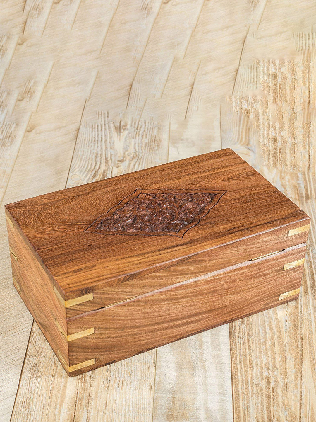 WHITEWHALE Brown Wooden Multi Utility Storage Organiser