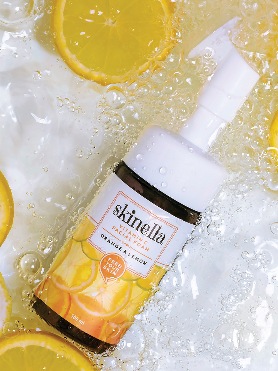 skinella Vitamin C Facial Foam With Orange & Lemon - 100ml