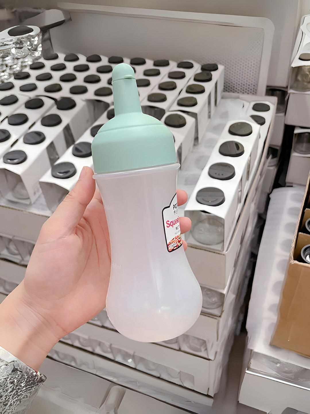 Yelona Squeeze Green Plastic Air Tight 3 Piece Flip Top Bottle Container Set-280ml