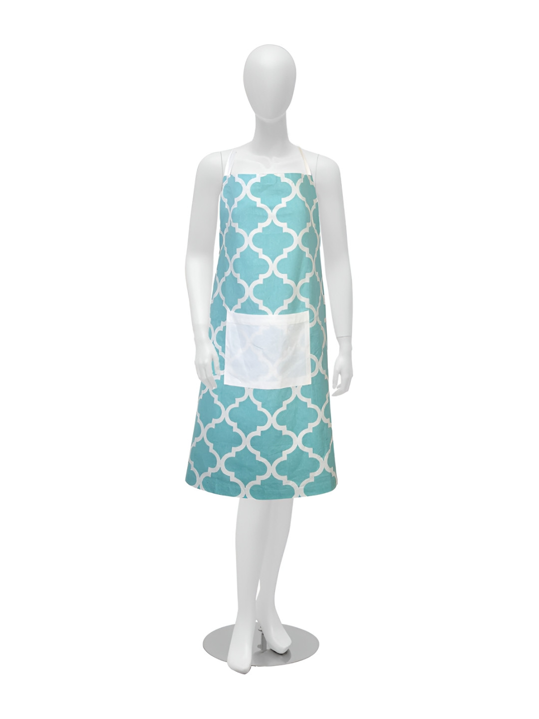 Texstylers Blue Printed Cotton Kitchen Apron