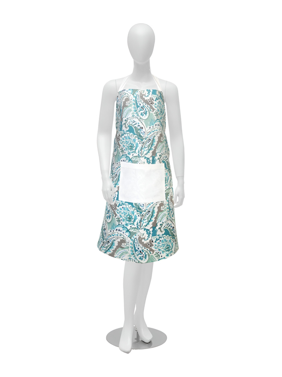 Texstylers Blue Printed Cotton Kitchen Apron