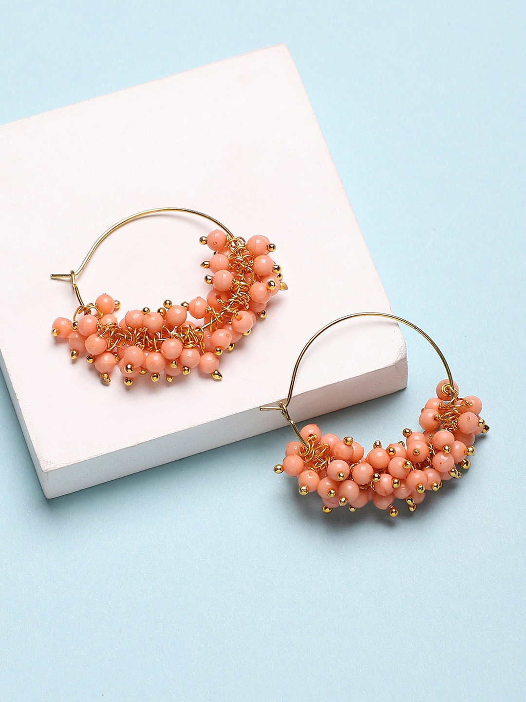 Sangria Gold Plated Hoop Earrings