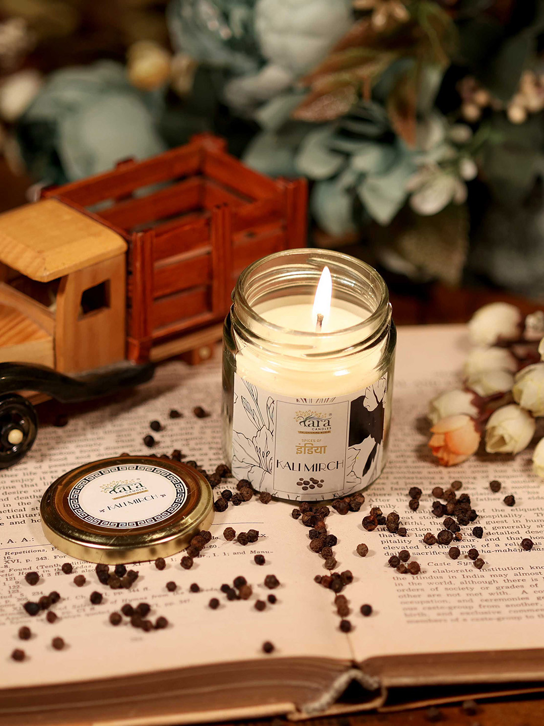 Tara Enlightening World Kalimirch Container Screw lid Scented Solid Jar Candles