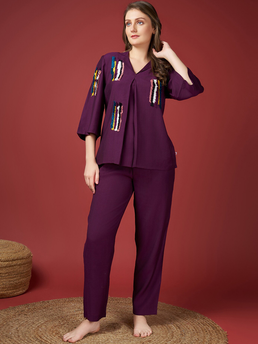 Bannos Swagger Self Design Top With Pyjamas