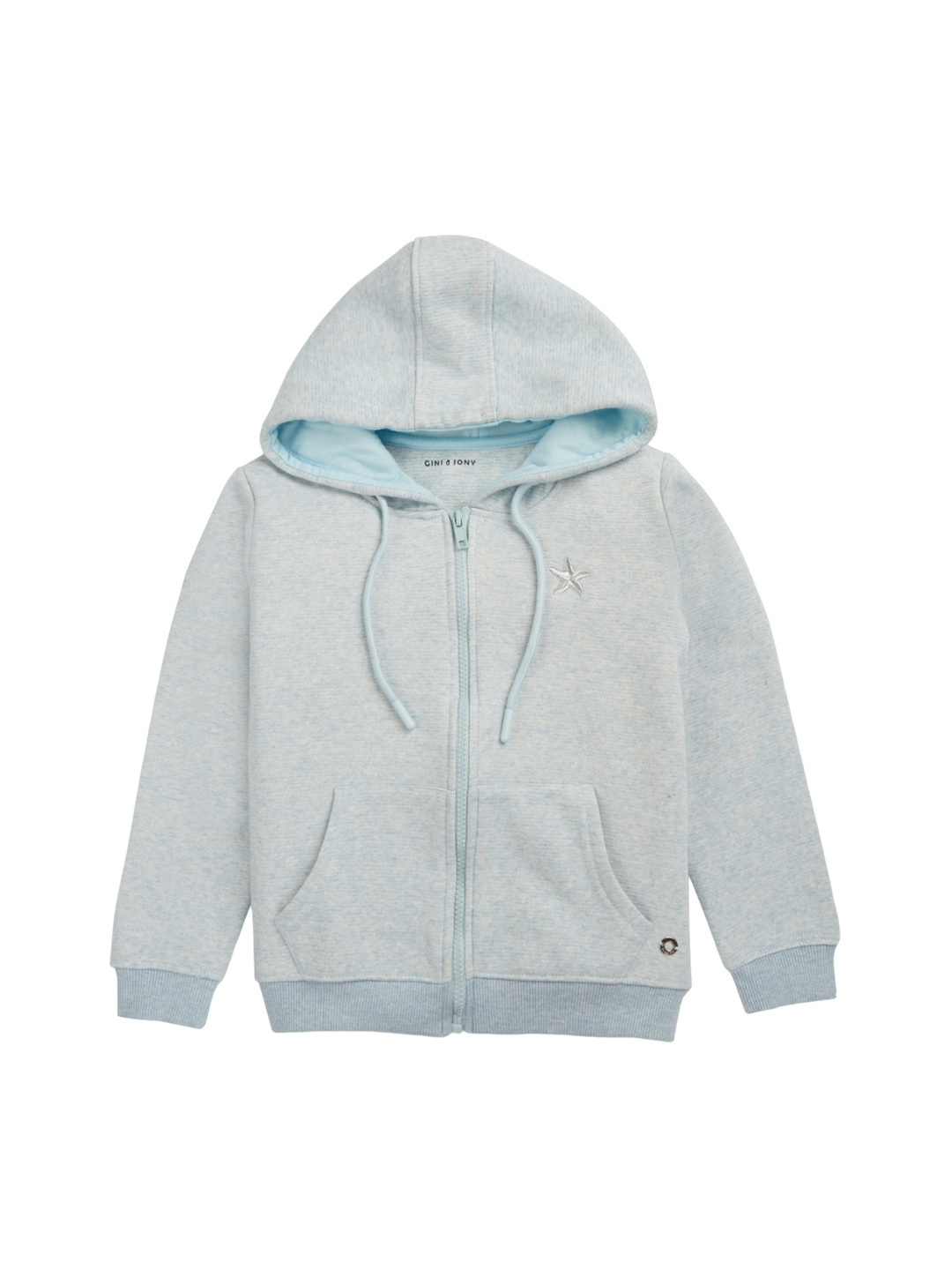Gini and Jony Girls Hooded Fleece Bomber Jacket