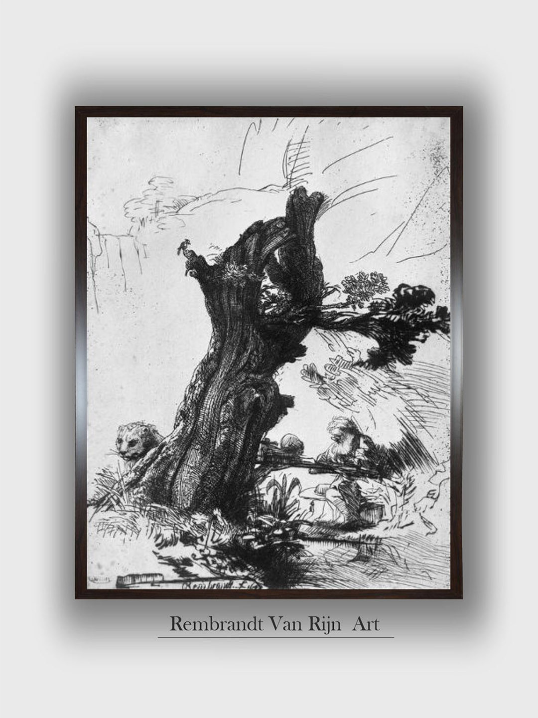 The Art House Portrait of St. Jerome Writing 1648 by Rembrandt Van Rijn