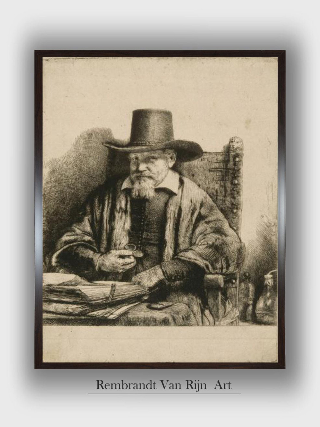 The Art House Portrait du docteur Arnold Tholinx Wooden Painting Wall Art