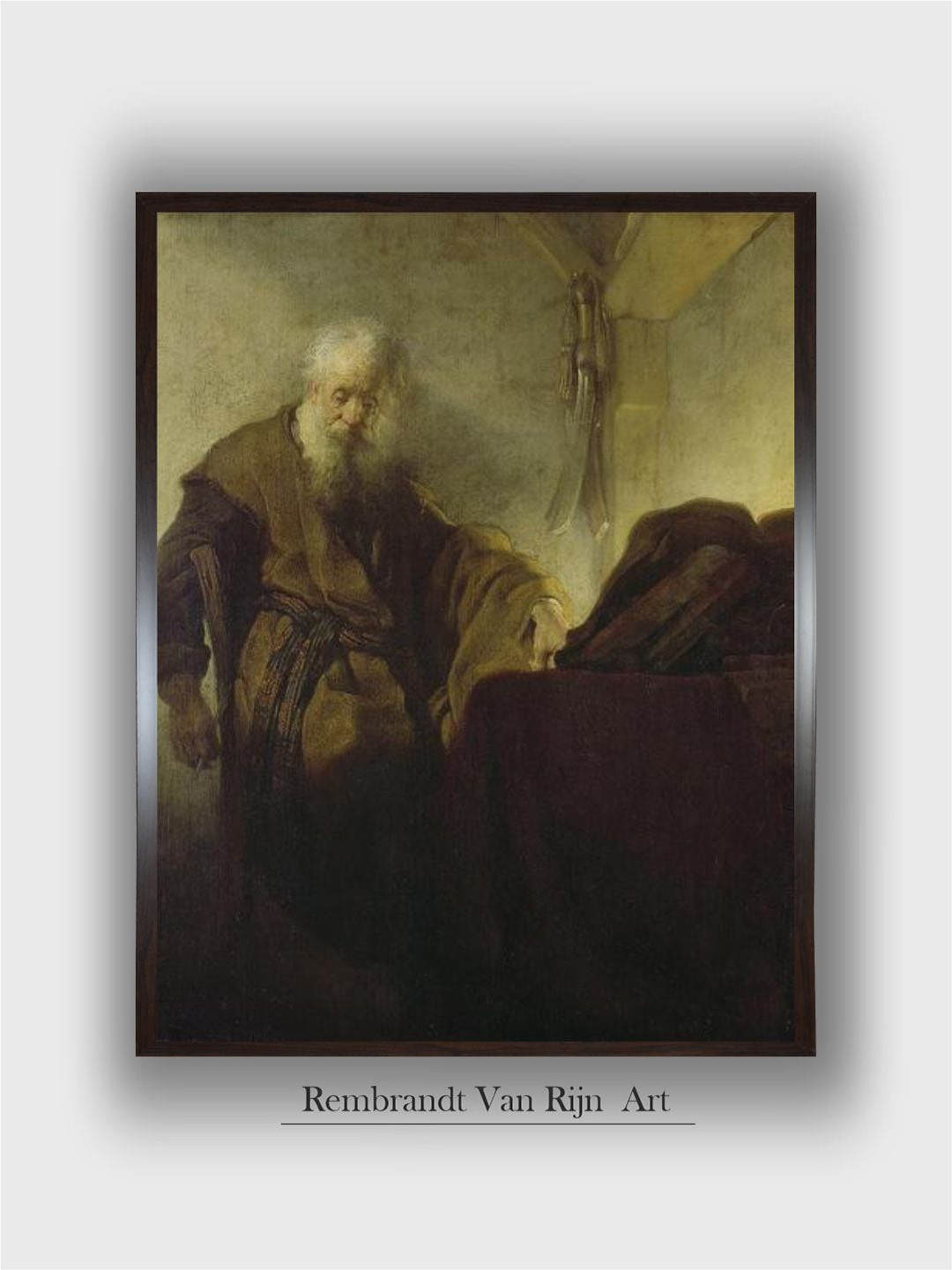 The Art House Rembrandt Van Rijn Wood Wall Rectangle Paintings Wall Art - 32 x 24In