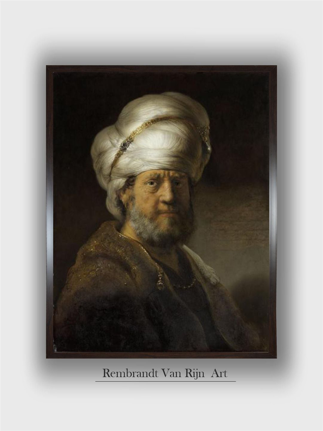 The Art House Man in Oriental Dress Canvas Painting Wall Art