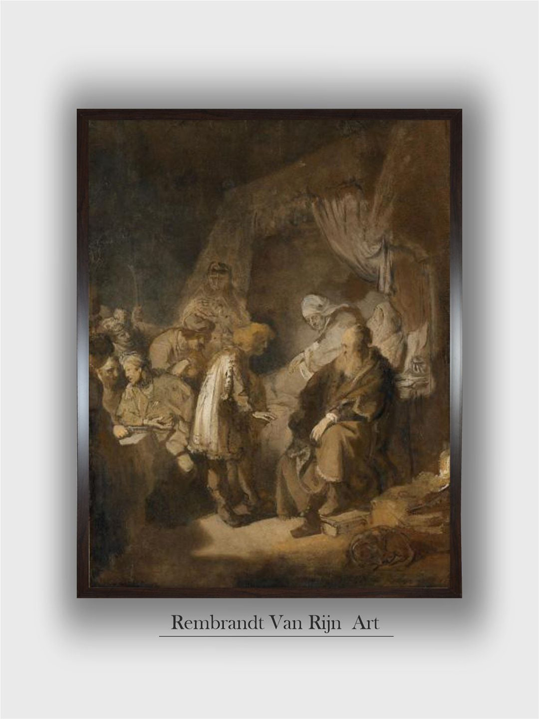 The Art House Joseph Relating His Dreams to Parents & Brothers by Rembrandt Van Rijn