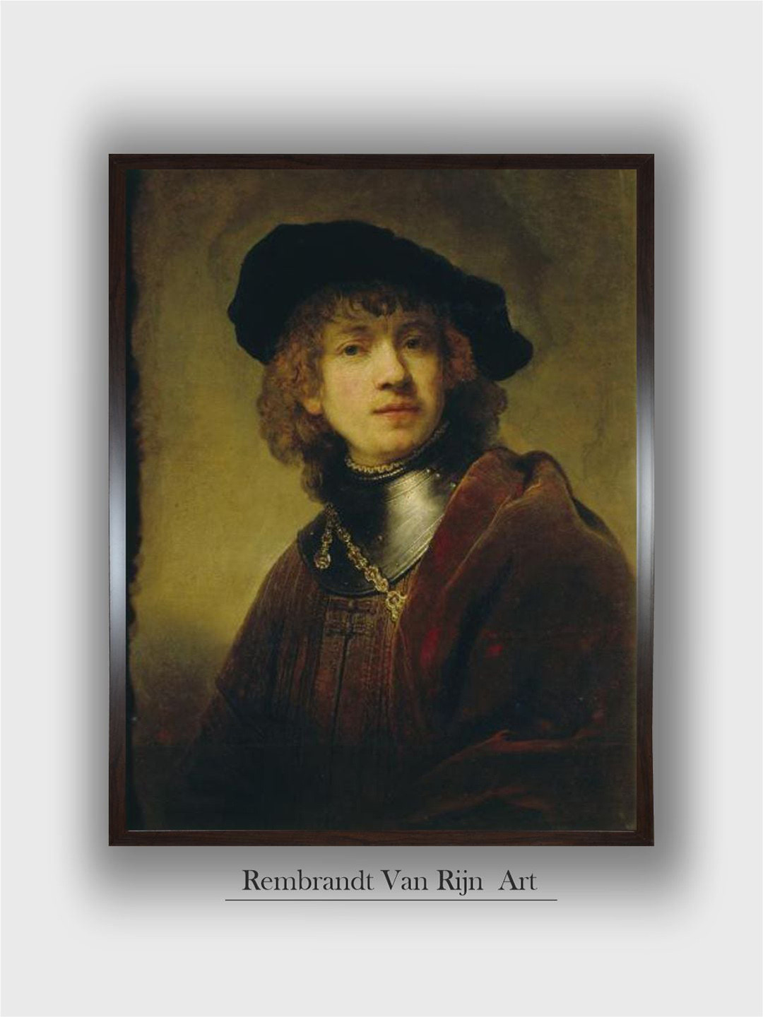 The Art House Rembrandt Van Rijn Wood Wall Rectangle Paintings Wall Art - 31.9 x 23.9 In
