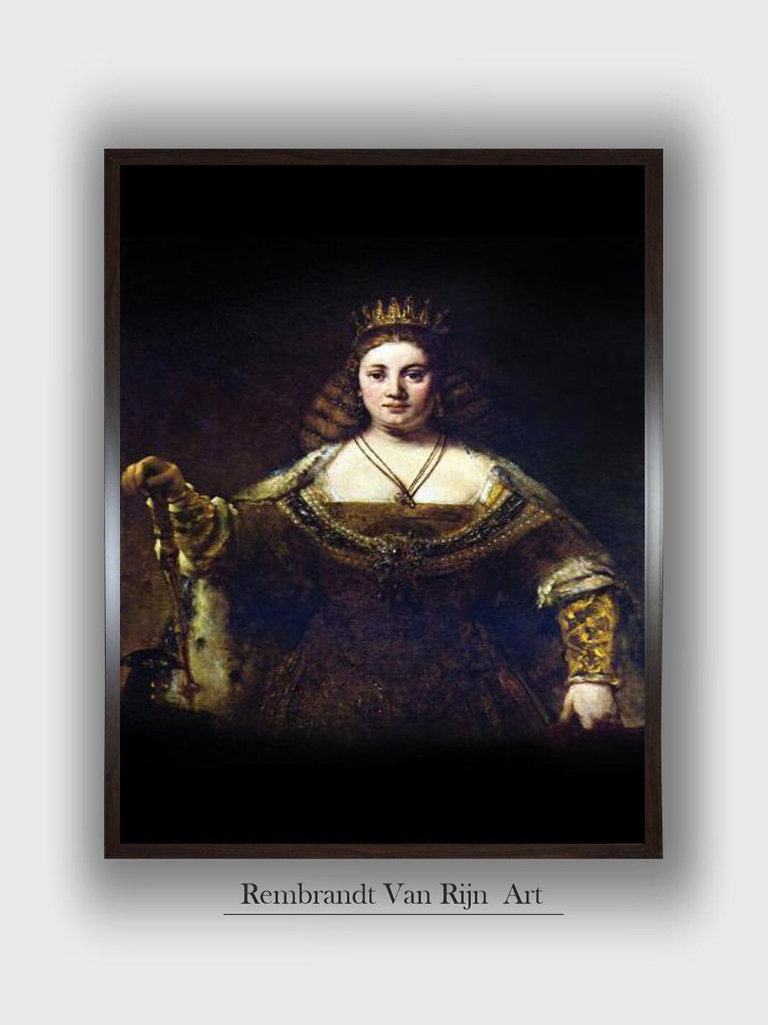 The Art House Black and White Juno Wooden Wall Art Painting