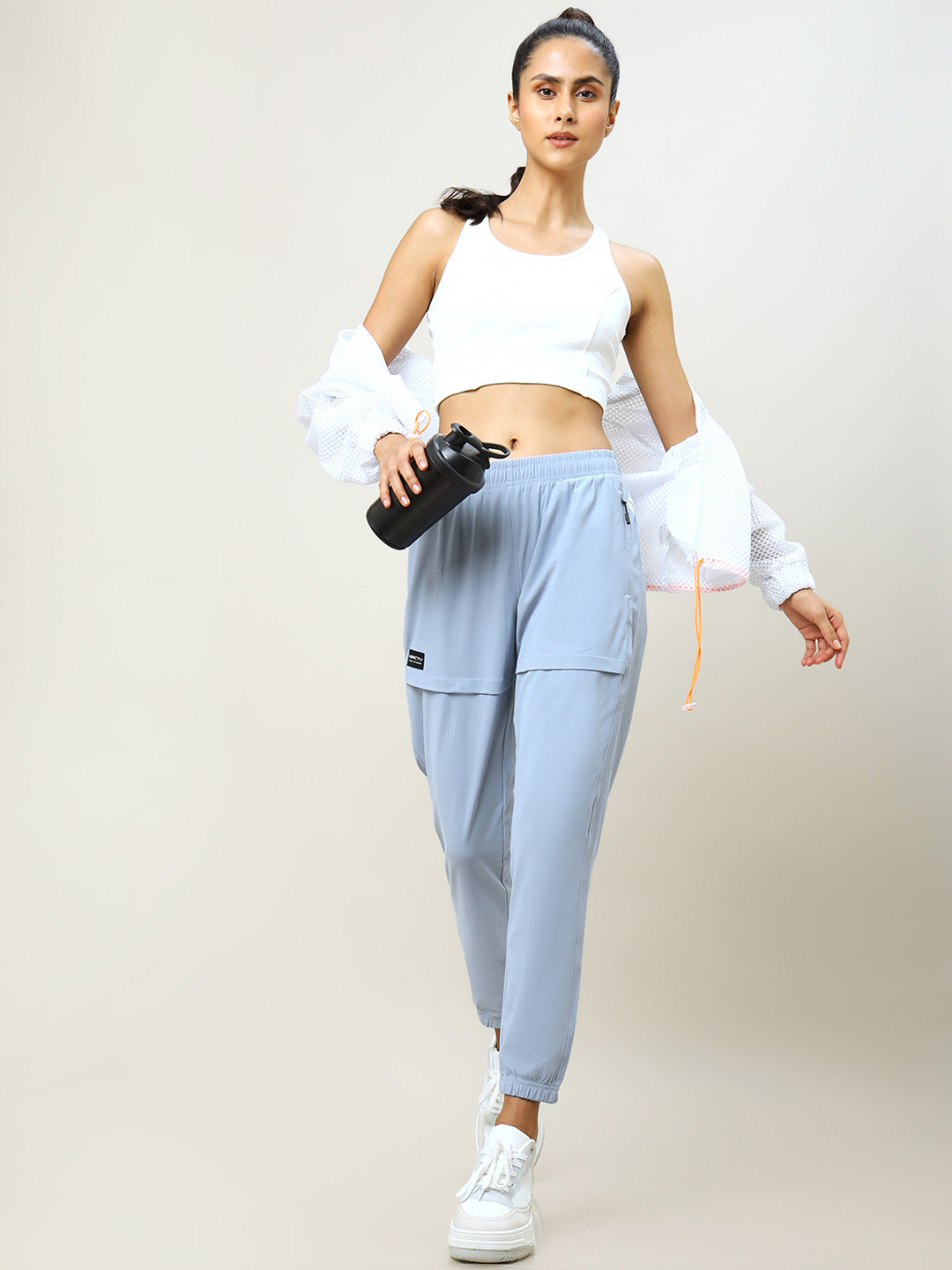 Technosport Women Relaxed-fit Antimicrobial Active Joggers with Side Pockets